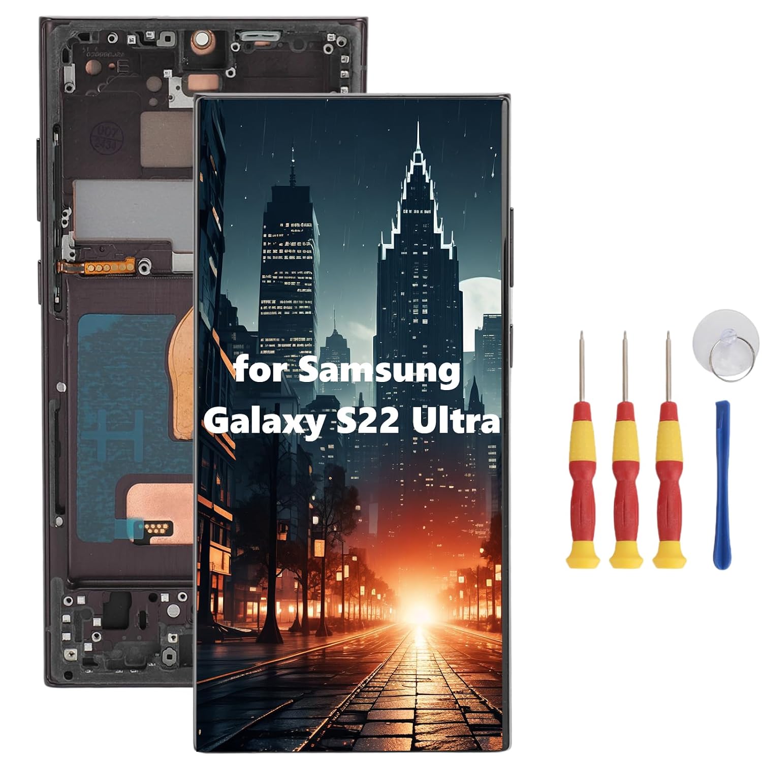 TFT Screen for S22 Ultra, LCD Screen Replacement for S22 Ultra 5G, LCD for S22 Ultra 5G Display for S22 Ultra S908U Digitizer Touch Screen Repair Part