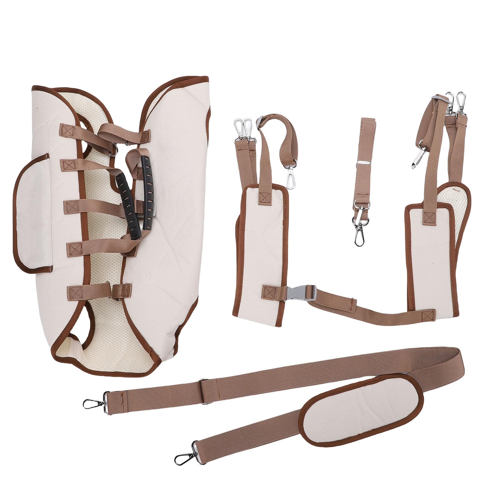 SIXRUN Imbracatura per Sollevamento Animali Oxford Traspirante, Sling (XL) | Cinghie Regolabili, Design Leggero Perfetto per Passeggiate, Escursioni e shopping. Include Guinzaglio e tracolla.