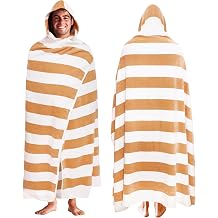 COTTON CRAFT Hooded Beach Towel for Adults 100% Cotton 58x68 inch Towel