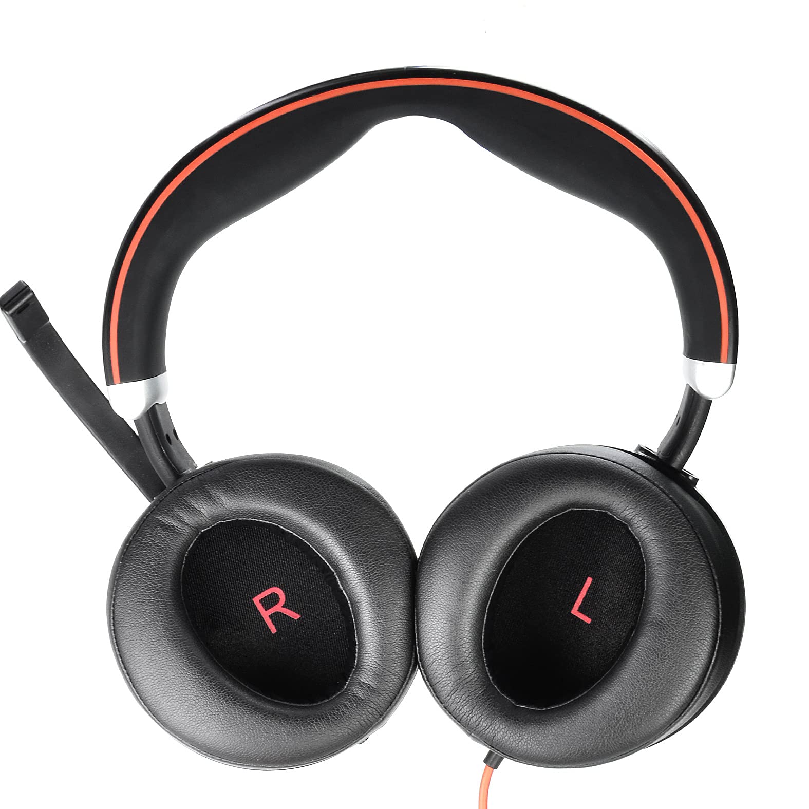 Soft Leather Ear Pads Cushion Replacement – For Jabra Evolve 65 Headphones (Black) - View #3