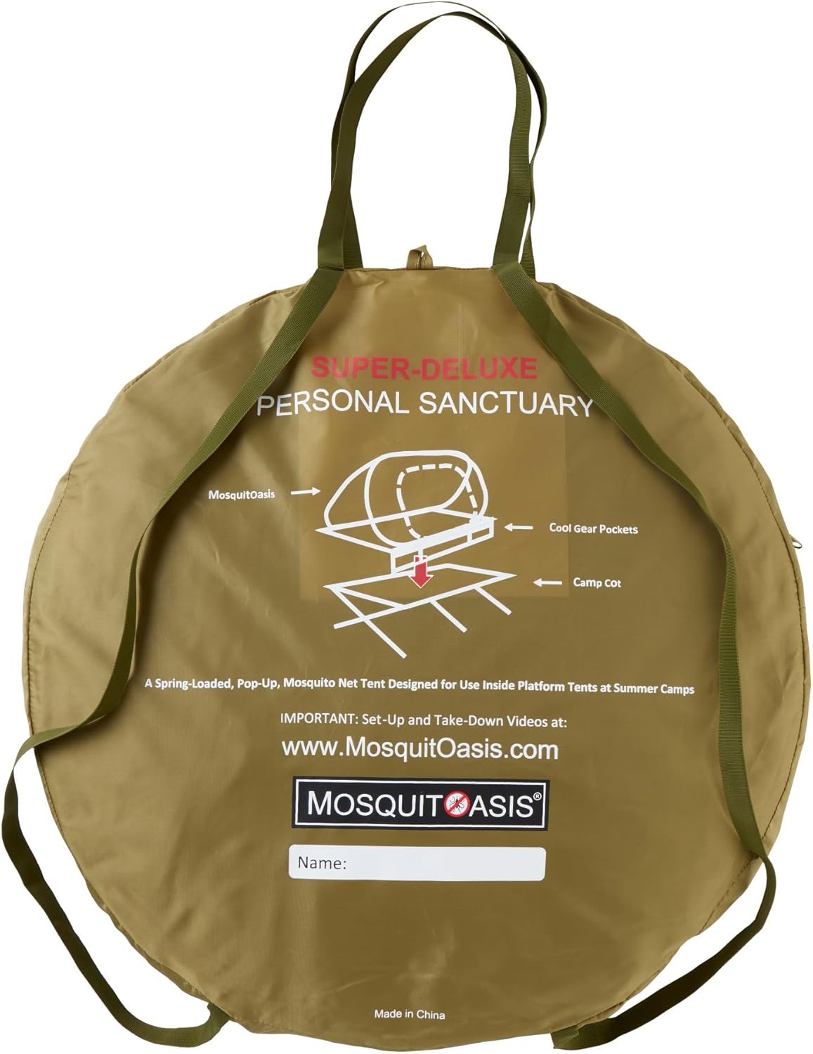 Awesome MosquitOasis Super-Deluxe Pop-Up Mosquito Net Tent for Summer Camps and Camping