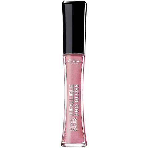 LOreal Paris Makeup Infallible 8 Hour Hydrating Lip Gloss Pink Opal 0 21 Fl Oz