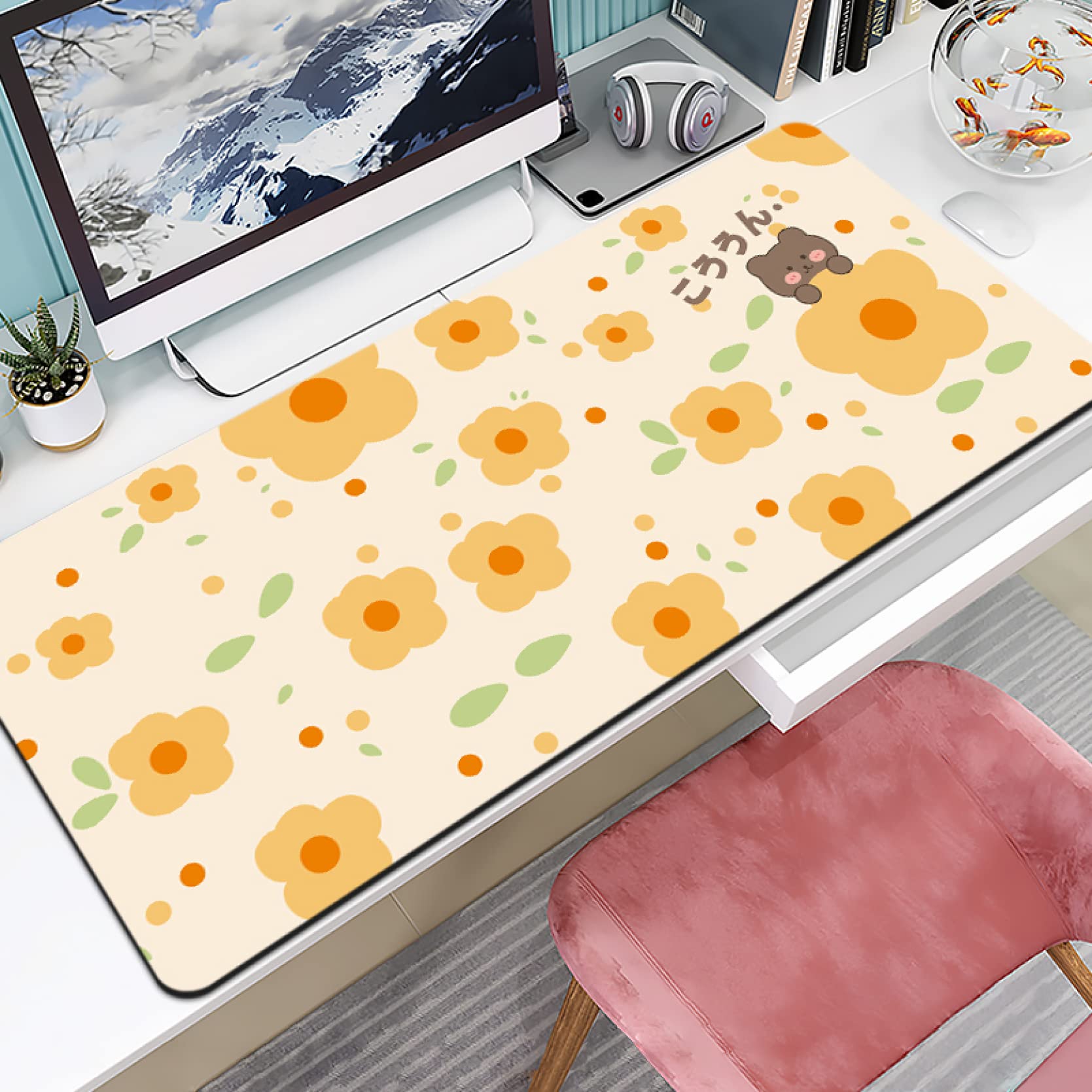 Amazon.co.jp: 超大型 ゲーミングマウスパッド 可愛い マウスパッド 
