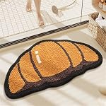 Ankah Delicious Bath Mat, Tasty Food Shape Bathroom Rug, Soft and Comfortable, High Absorbent, Fast Dry, Non-Slip, Easy to Care, Bathroom Home Decor Accessories, 19.7" x 31.5", Burger Dog