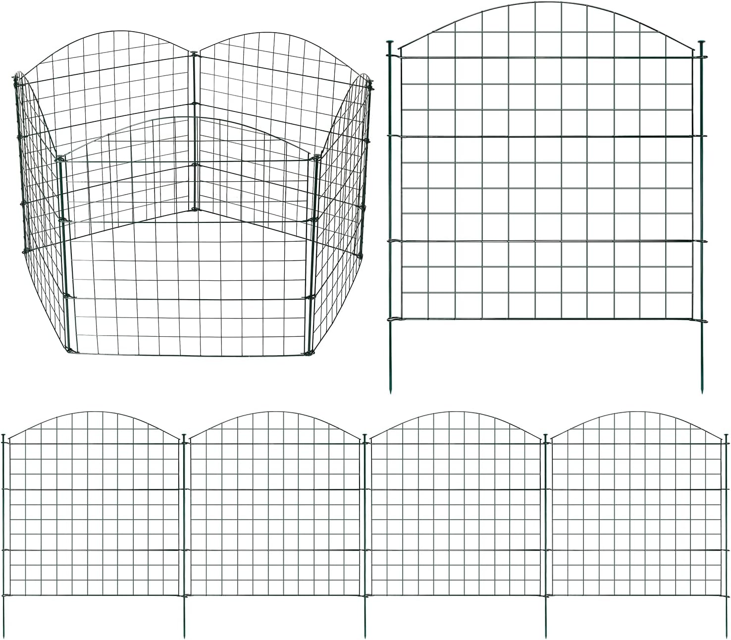 Thealyn Recinzione Decorativa Da Giardino In Metallo, 61 X 61 Cm, 5