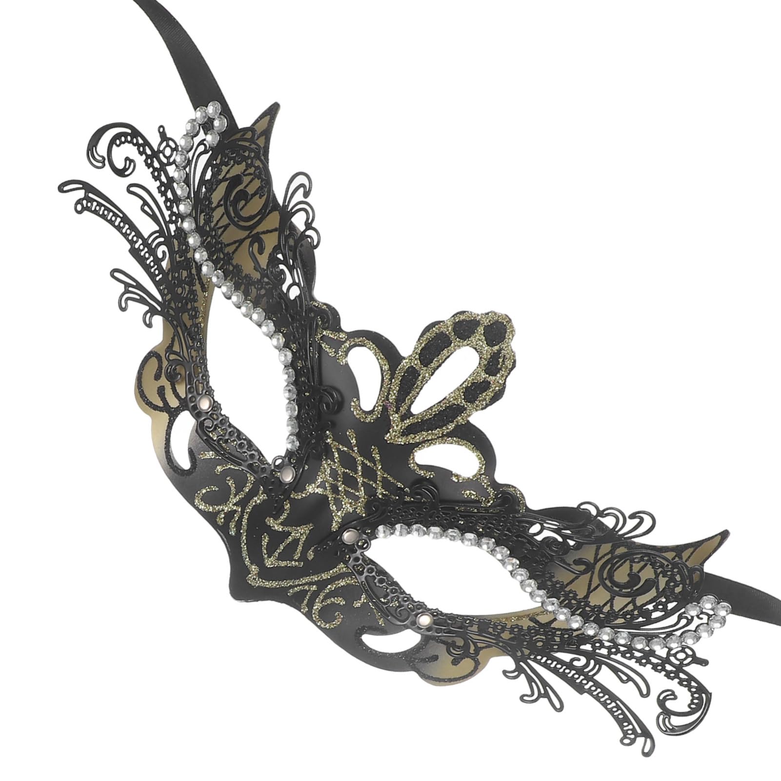 Healvian 4 Pezzi Maschera Mascherate Metallo per Accessorio per Halloween e Festivi