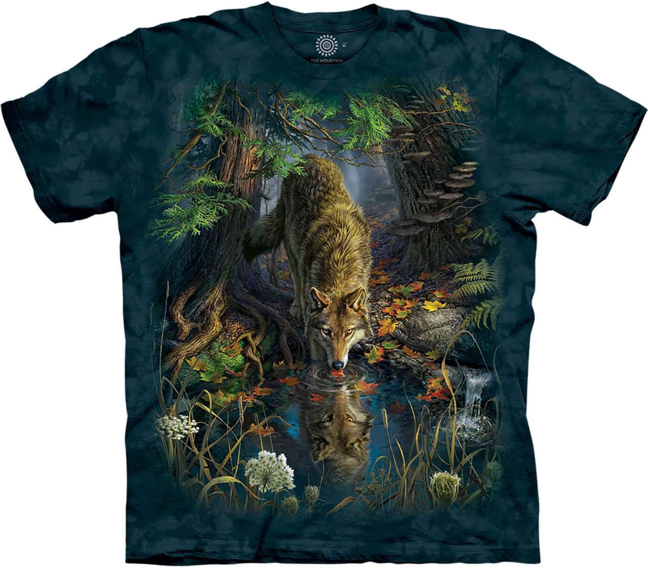 The Mountain Men's Enchanted Wolf Pool T-Shirt