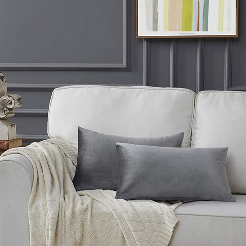 Vista 16 de GIGIZAZA - Juego de 2 fundas de almohada decorativas de 18 x 18 pulgadas, fundas de almohada cuadradas de terciopelo verde azulado pavo real