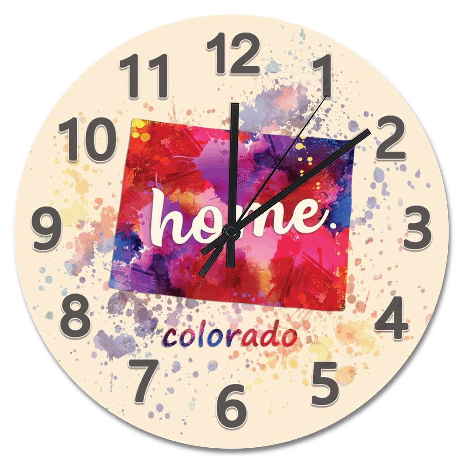 Horloge murale pour chambre et salon design Colorado moderne à suspendre