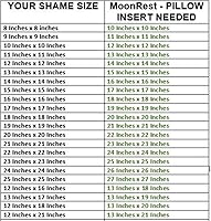 Vista 5 de MoonRest Forma de relleno de almohada cuadrada de plumón sintético – relleno de alternativa de plumón para almohada decorativa, sofá, cojines