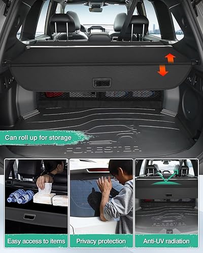 Miniatura 328 de Powerty Cubierta de Carga para Accesorios Kia Sportage 2023-2025 2026, Textura de Lona Cubierta Retráctil para Maletero Trasero de Carga de Equipaje