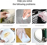 Vista 6 de Magic-Sponges - Borrador de limpieza, paquete de 100 almohadillas de espuma de melamina, esponja multifuncional para limpieza del hogar