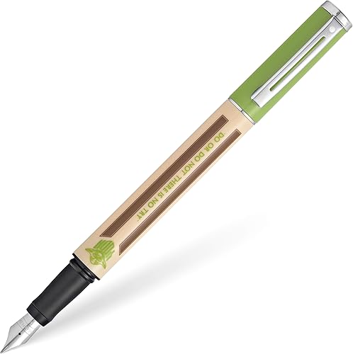 Sheaffer Pop Star Wars Yoda - Pluma estilográfica con borde cromado y punta mediana