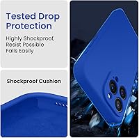 Vista 4 de FireNova Funda diseñada para iPhone 15 Pro, funda de silicona mejorada [protección de cámara] con [2 protectores de pantalla], forro