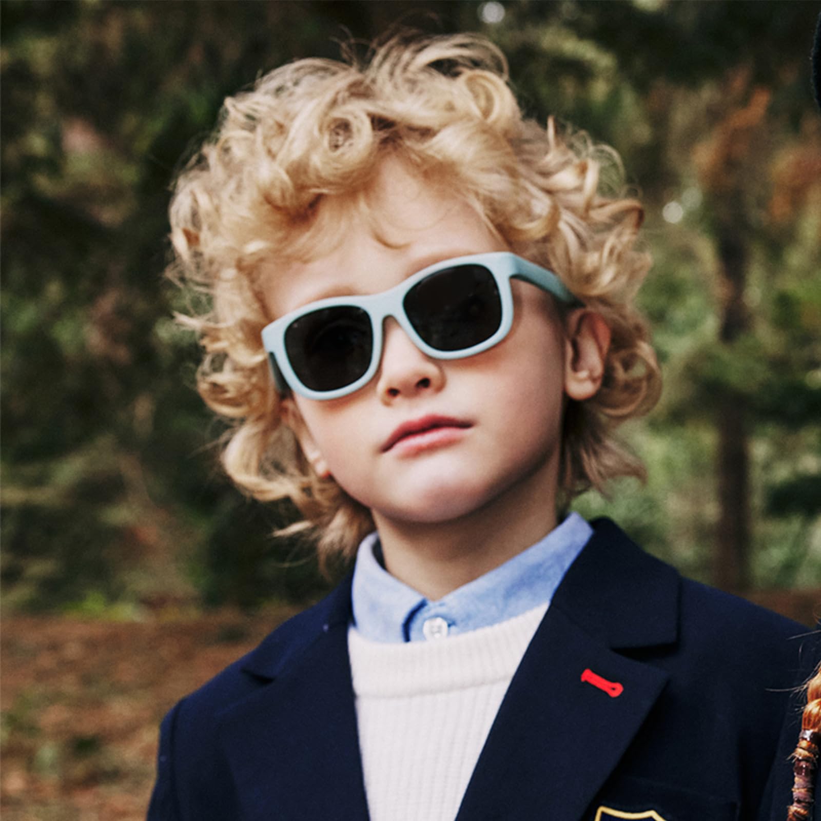Gafas de Sol Niño 6 meses - 3 años, niño y niña Polarizadas gafas de sol bebe, marco flexible para vacaciones en la playa