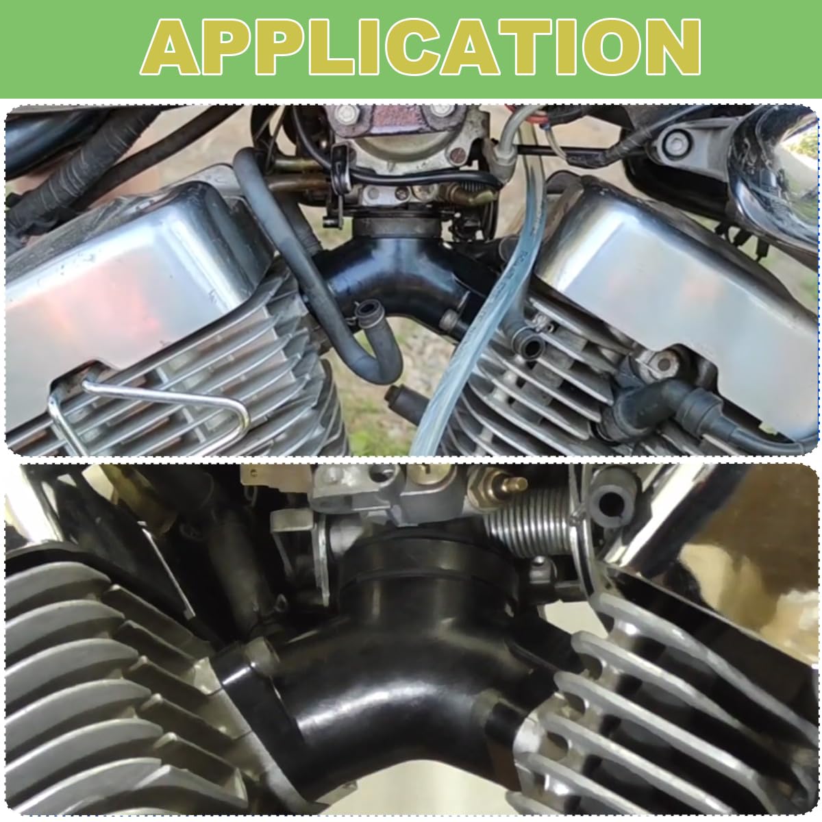 Adaptateur de collecteur d'admission pour carburateur de moto pour Yamaha XV 250 XV 125 Virago XV 240 V Star 250 Route 66 XVS125 Moteur 1988-2011 2UJ-13586-00 4RF-13586-00 4RF-13586-01