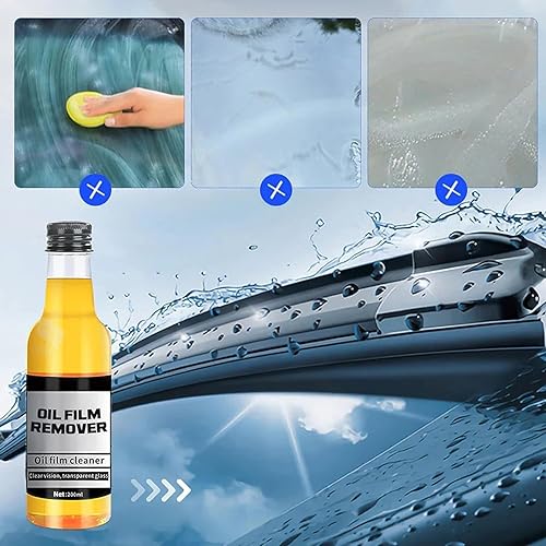 Miniatura 2 de LXCJZY Removedor de película de aceite para vidrio, limpiador de parabrisas de automóvil, limpiador de vidrio invisible, limpiador de vidrio