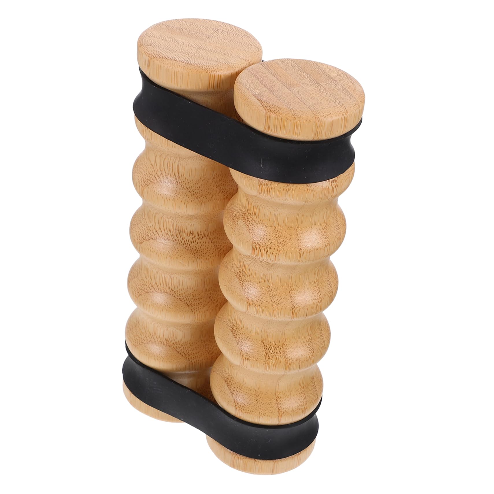 Banda di Resistenza Fitness con Maniglie in Legno, 2 Pezzi | Attrezzo Portatile per Esercizi, Impugnatura in Gomma Antiscivolo, Uso Versatile in Palestra e Body Sculpting