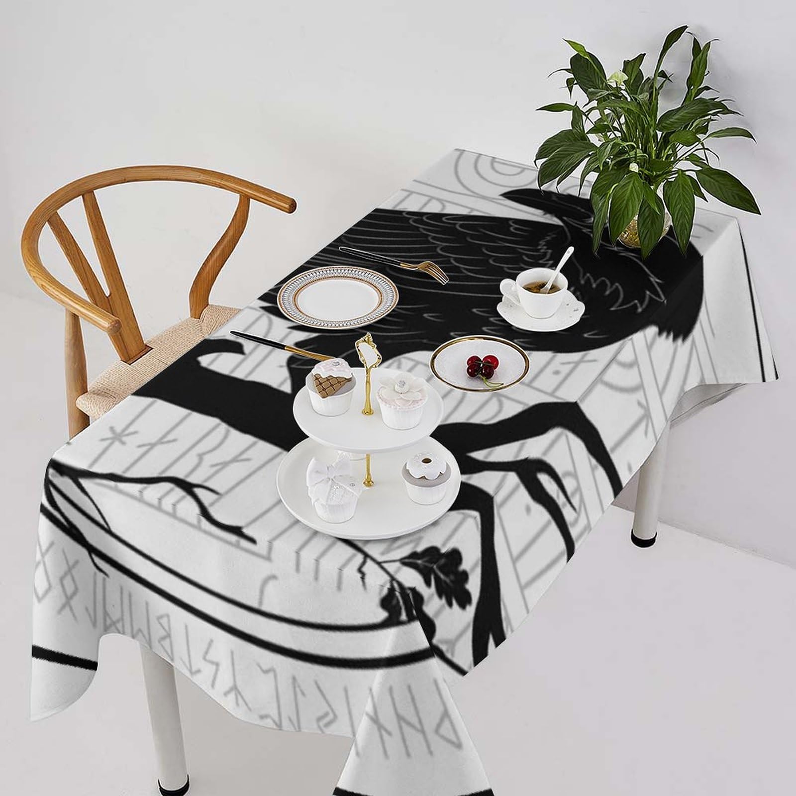 Nappe de table durable Viking impression 3D premium 55x55