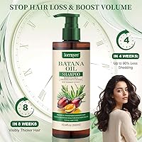 Vista 2 de Champú de aceite Batana, champú para el crecimiento del cabello para el adelgazamiento del cabello y tratamiento de pérdida de cabello, romero