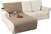 Vista 37 de Turquoize Funda de sofá 100% impermeable, fundas de sofá lavables, fundas de sofá para sofá de 3 cojines, funda de sofá triple antideslizante