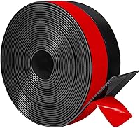 Vista 7 de TORRAMI Burlete de Silicona Ancho de 3 Pulgadas de Ancho y 20 Pies de Largo, Sello Tapón de Corrientes de Aire para Puerta de Granero y Garaje Blanco