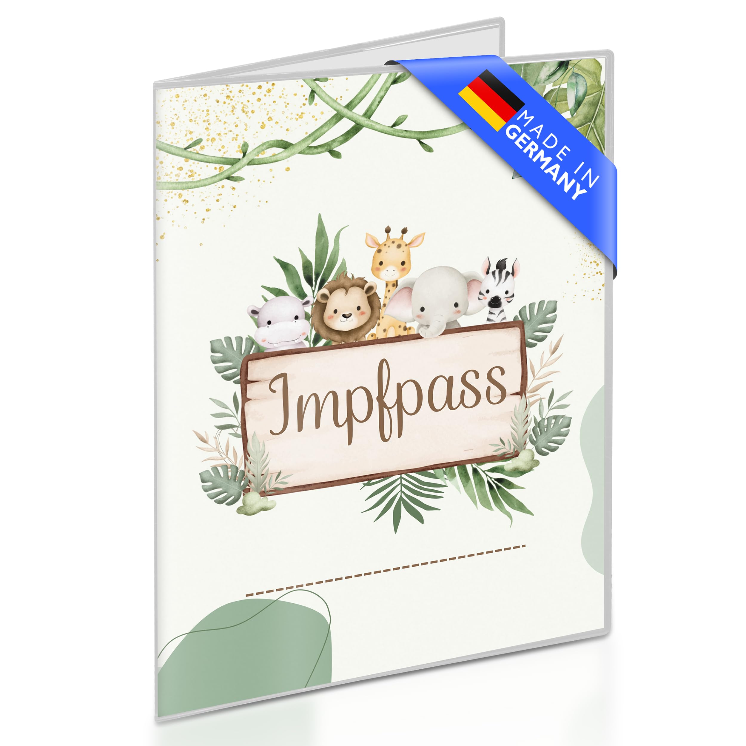 Creative Fox - Hochwertige Impfpass Hülle für Kinder (selbst personalisierbar) | Robuste und passgenaue Schutzhülle für Impfausweis | Perfektes Babygeschenk | Made in Germany