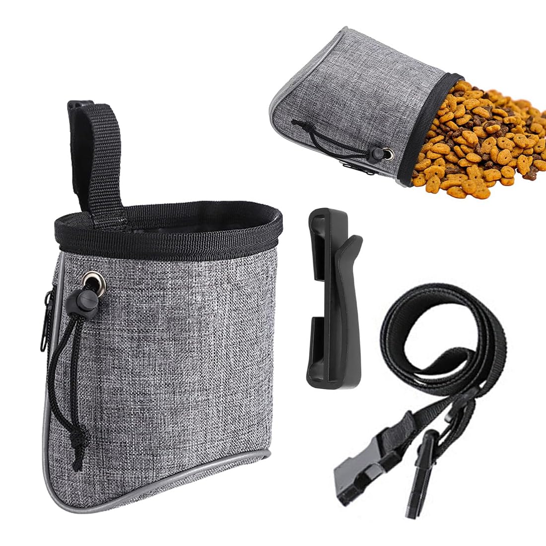 Borsa Addestramento Cane, Porta Snack Cane Con Clip Di Fissaggio - 9
