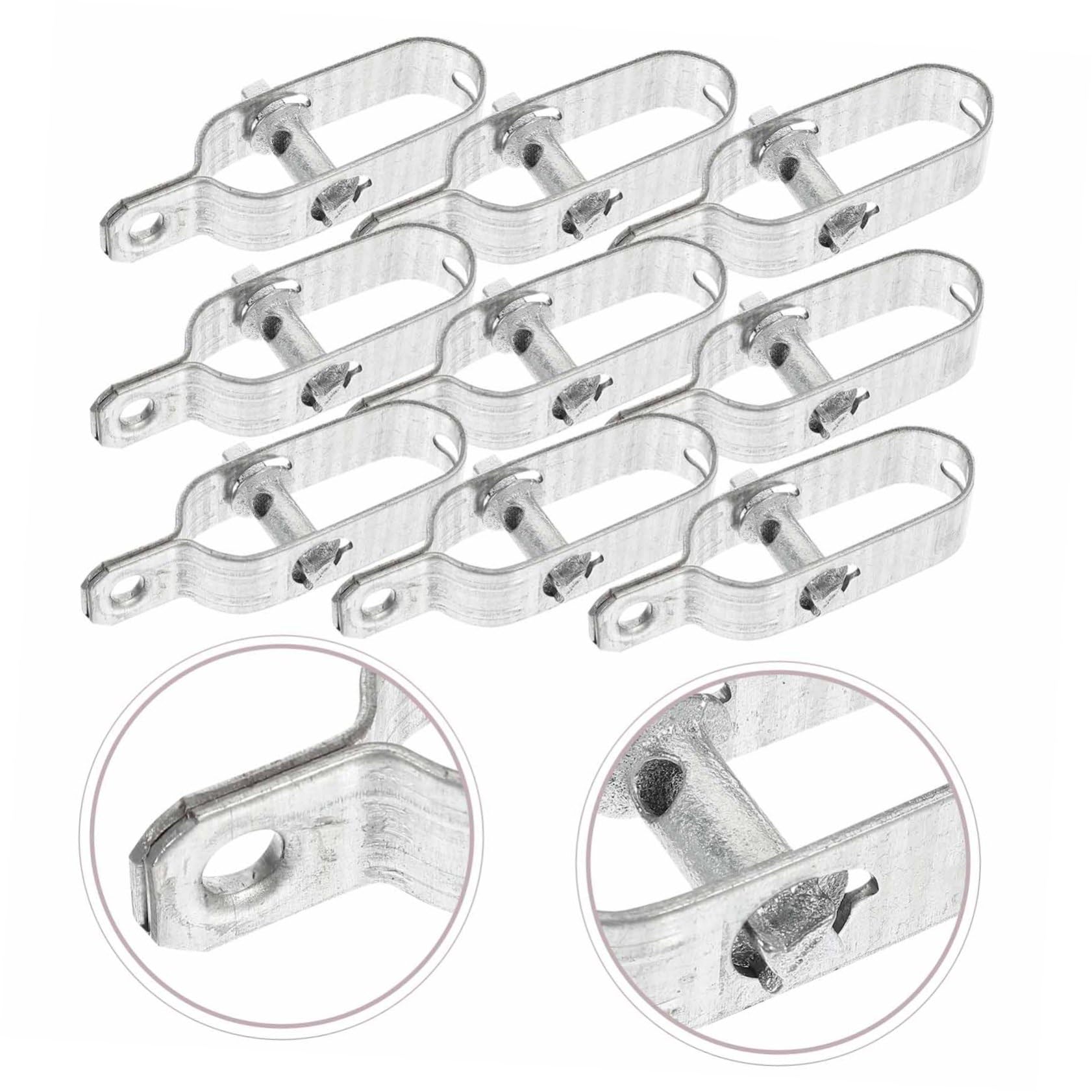 10 Pezzi Tenditore per Filo di Ferro in Ferro, Argento, Resistente All'usura alla Ruggine, per Cavo e Recinzioni Agricole Stile Casuale