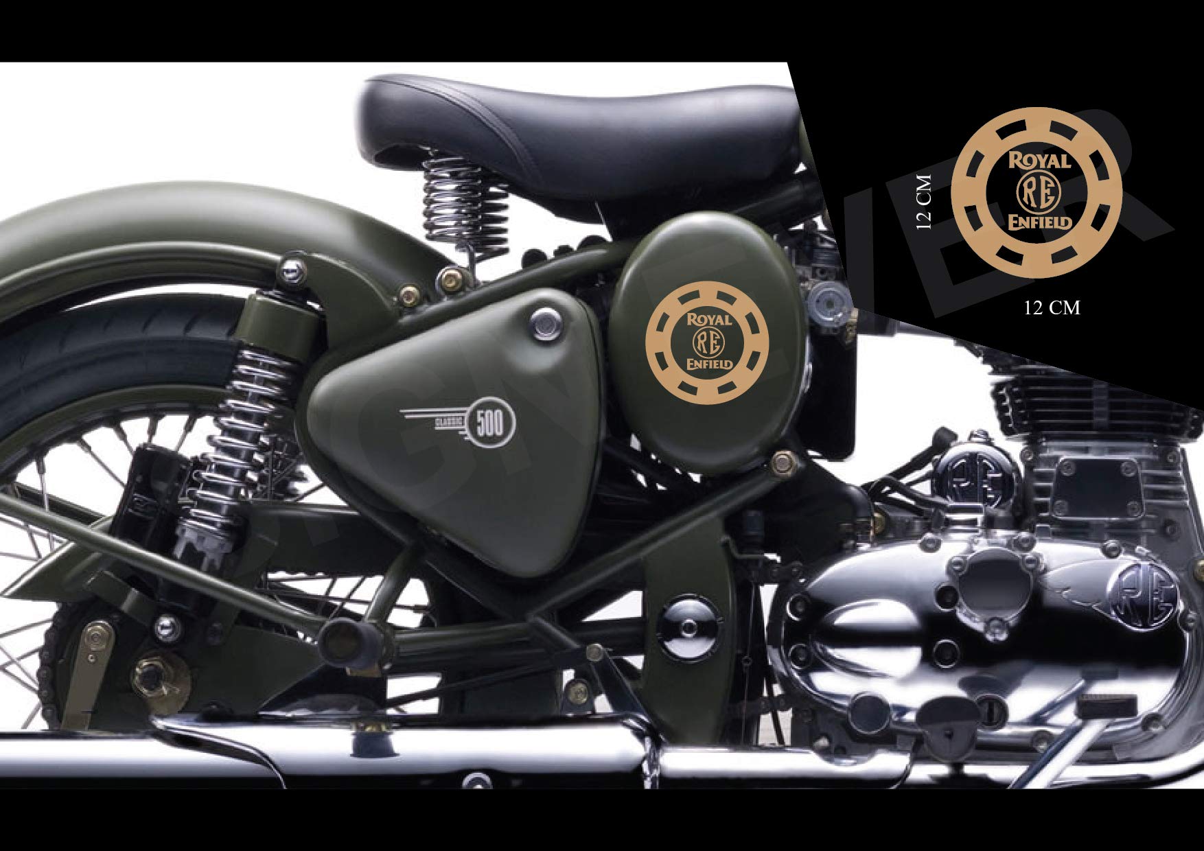 Paire D'autocollants Boîte à Outils Royal Enfield Classic 500 – AEspares