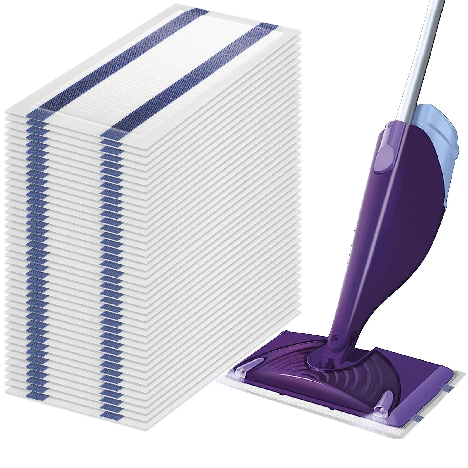 Panni Riutilizzabili In Microfibra Per Swiffer Wet Jet – 30x14 Cm, Lavabili, Compatibili Per Pavimenti In Legno E Piastrelle (2 Pezzi?) - 4