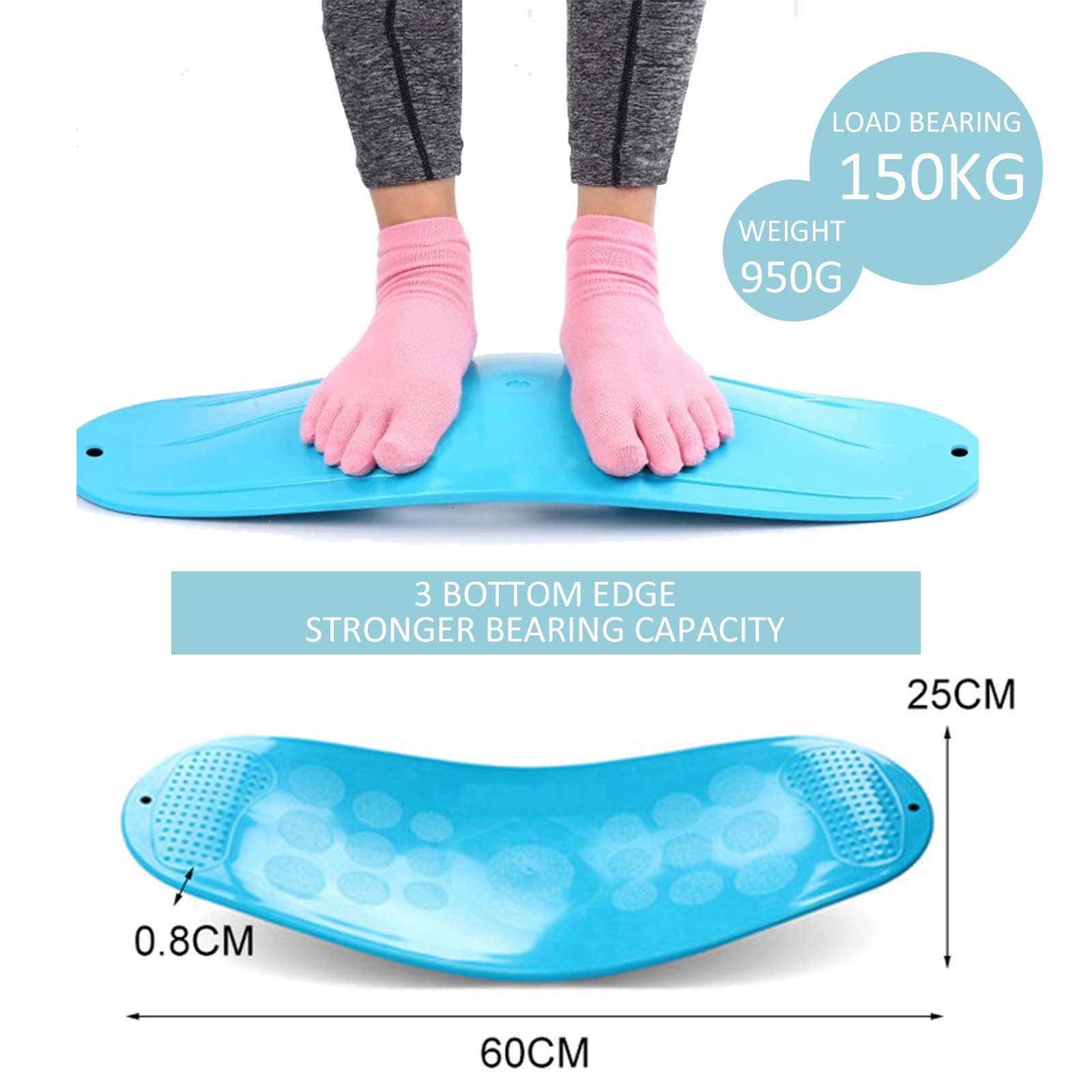 Planche D’entraînement Pour L’équilibre, Planche D’équilibre En Bois Avec Rouleau Et Tapis Antiderapant Pour Skateboard Hockey Snowboard Surf
