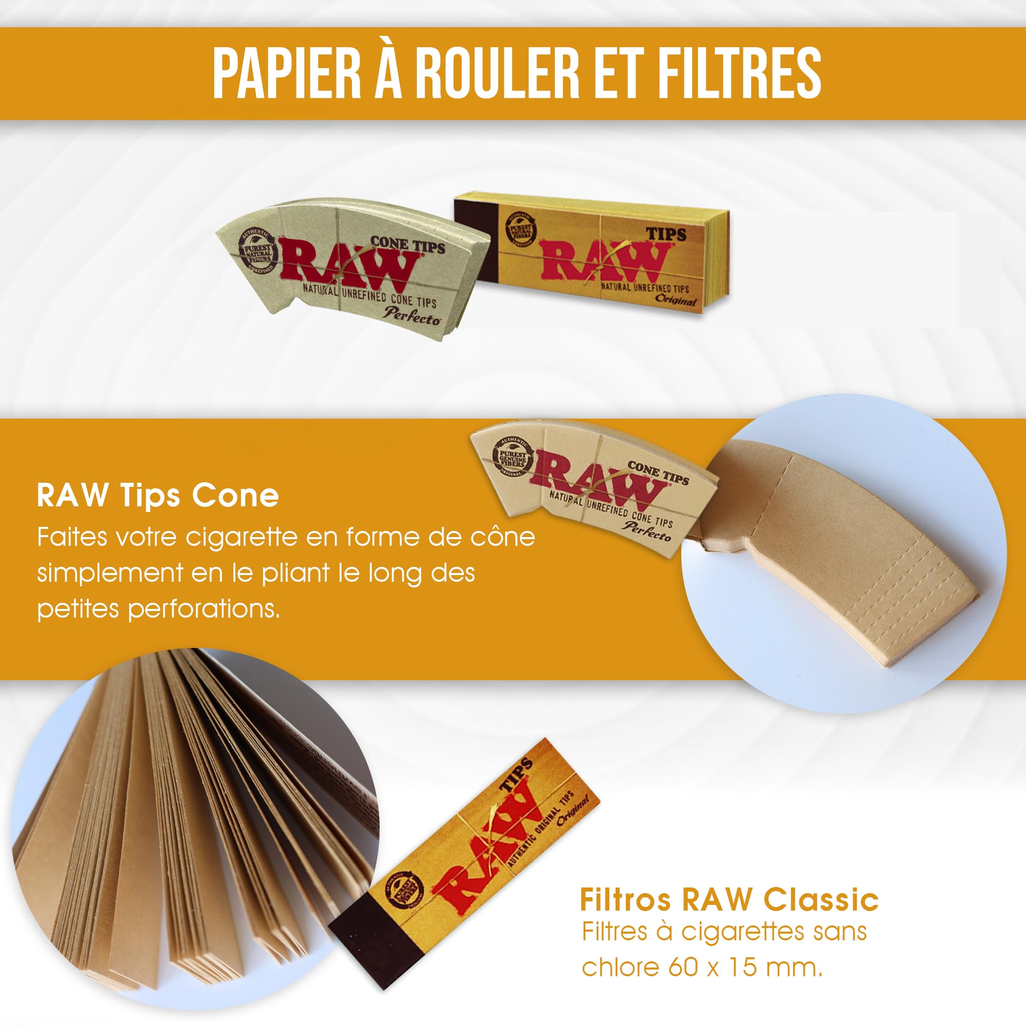 Boîte en bois pour le stockage 16 x 12 x 5 – Kit pour fumeurs + Accessoires pour cigarettes : Papier à rouler Raw + Bulldog + Actitube + Wax + 4 x autocollant