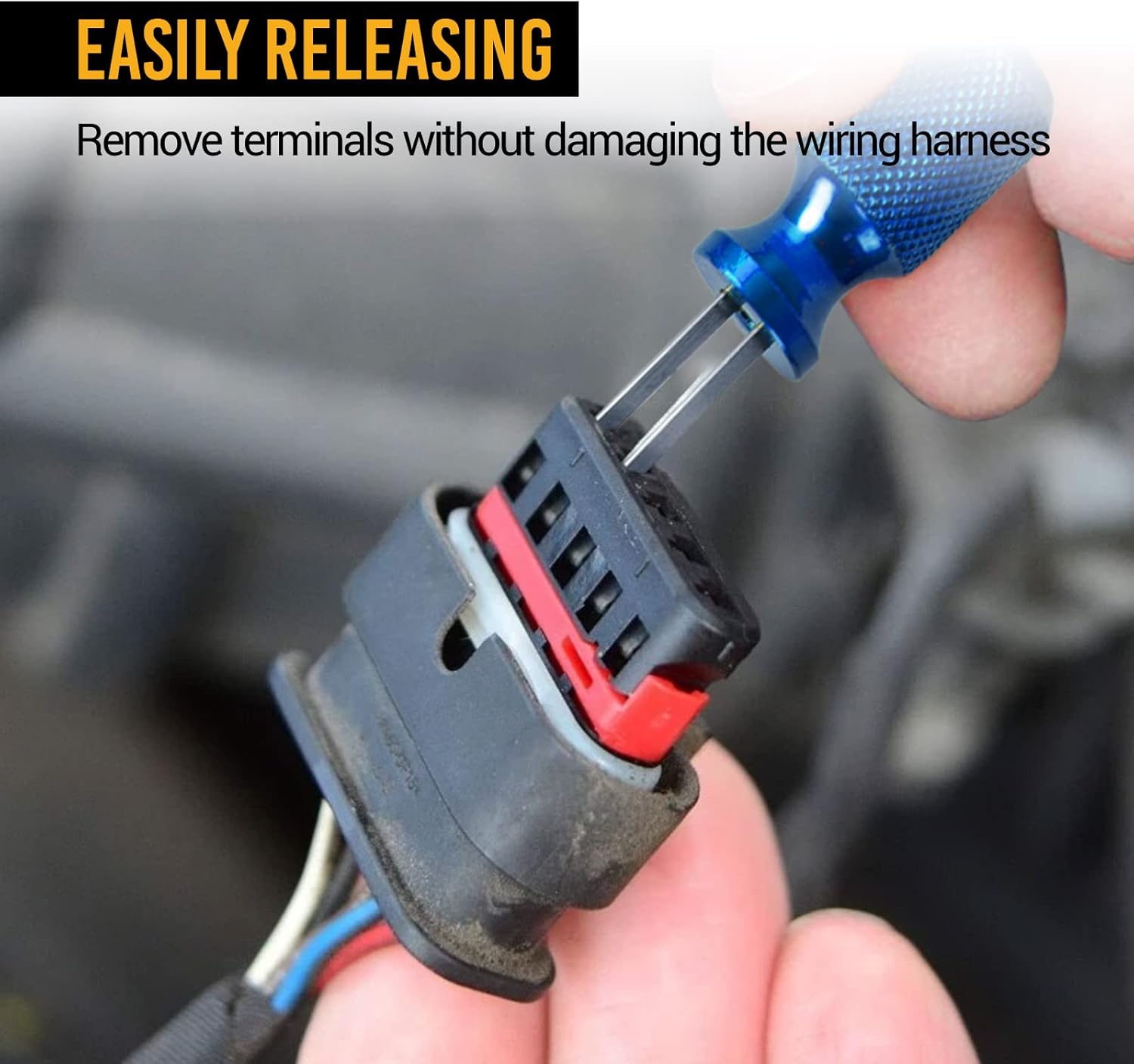 EWK 19-Piece Electrical Terminal Removal Tool Kit, Depinning Tool Set for Automotive Electrical Connectors & Wire Terminals