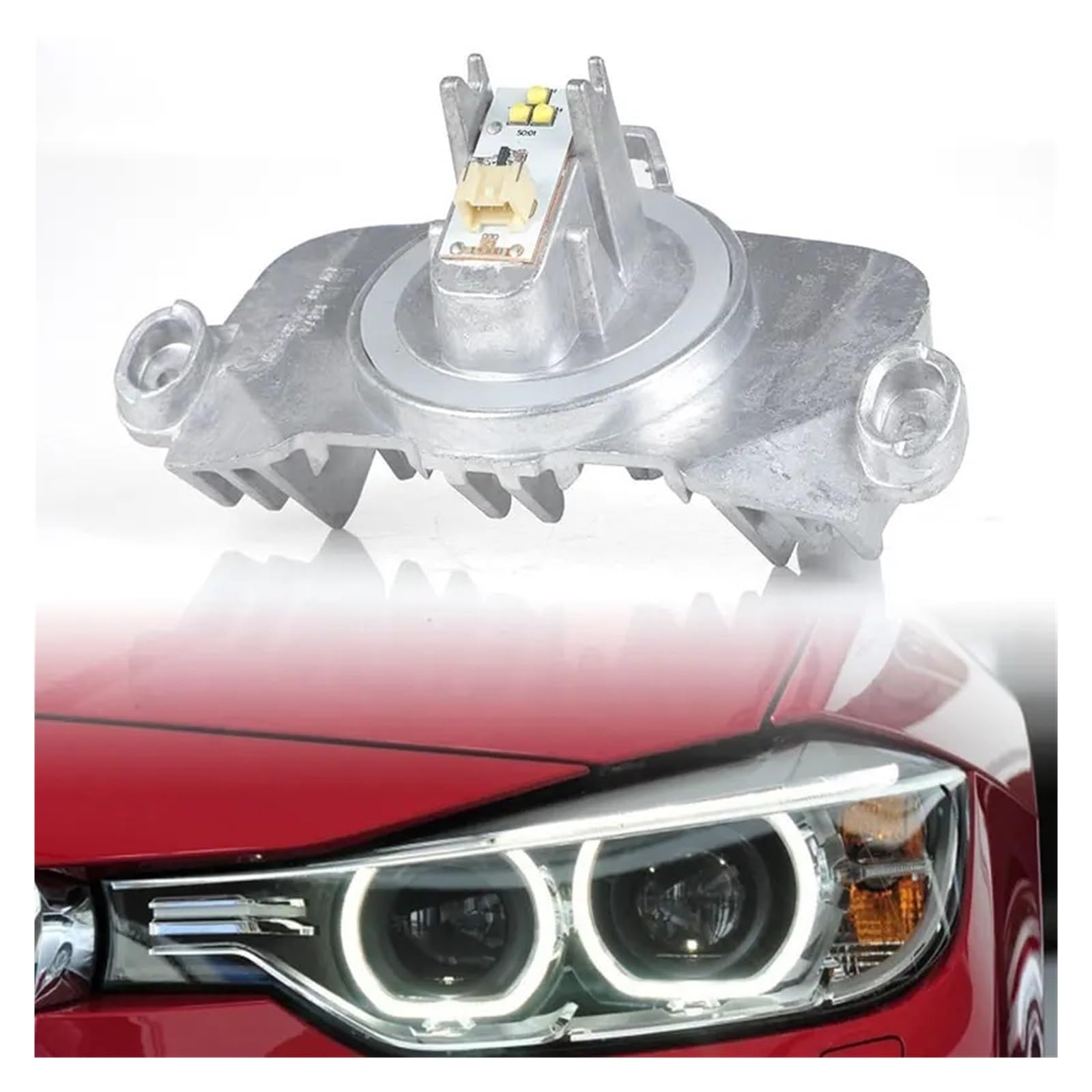 Módulo de Control de Faros adaptativos para Faros de xenón para Unidad balasto Control para LED Angel Eyes para módulo luz circulación Diurna para BMW(1pc White)