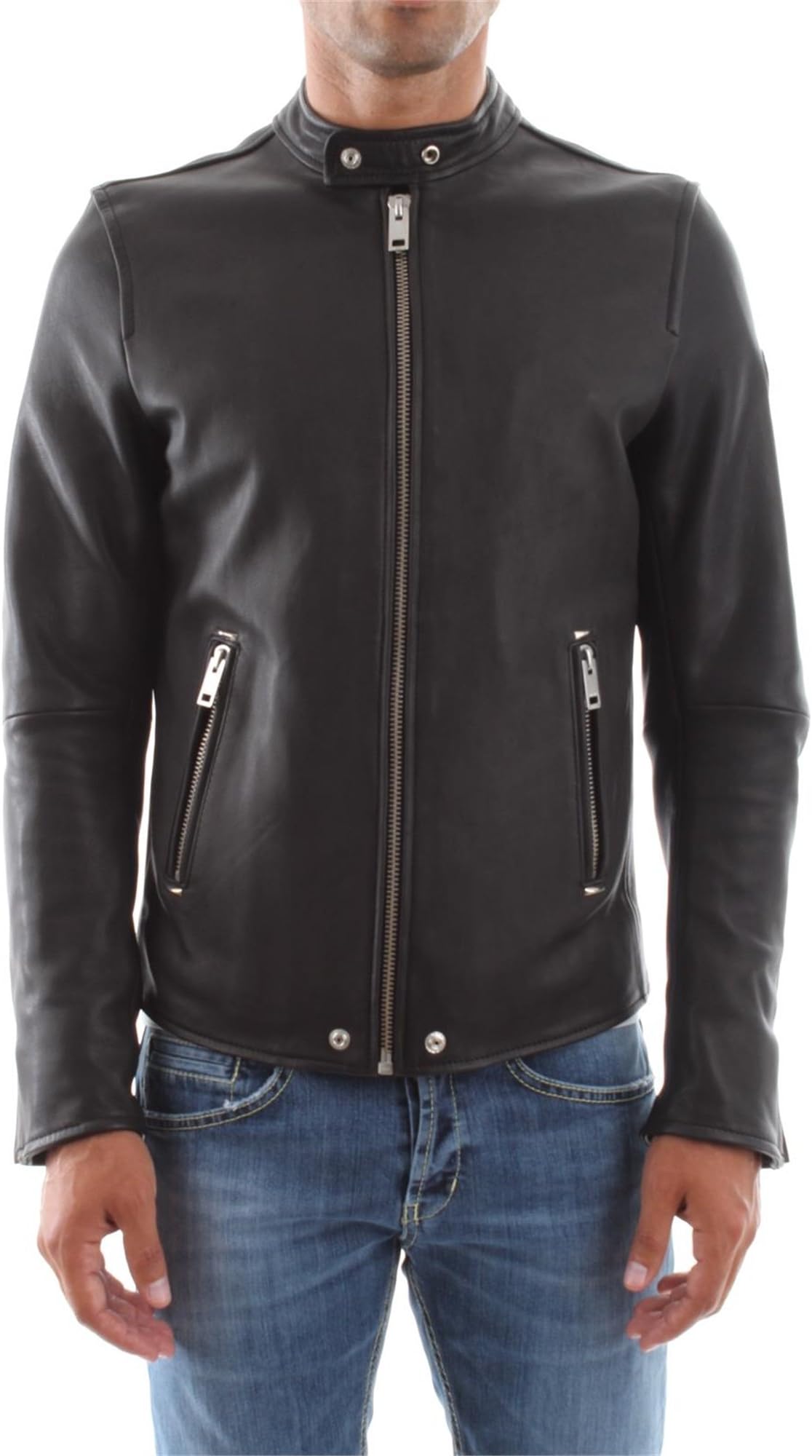 Diesel Men's L-Roshi Leather Jacket