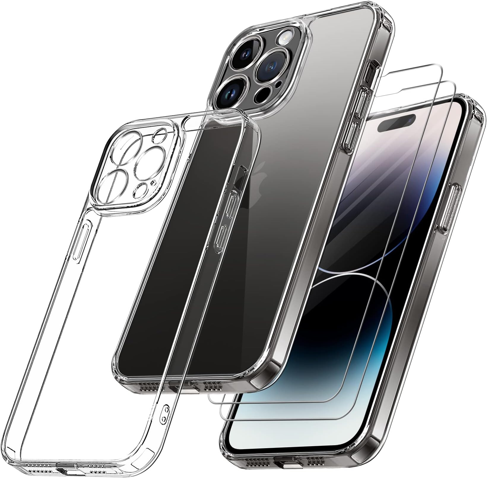 Protection Caméra En Verre Trempé Pour IPhone 11 à 15 Pro Max – Anti-Rayures, Anti-Reflets – Transparent