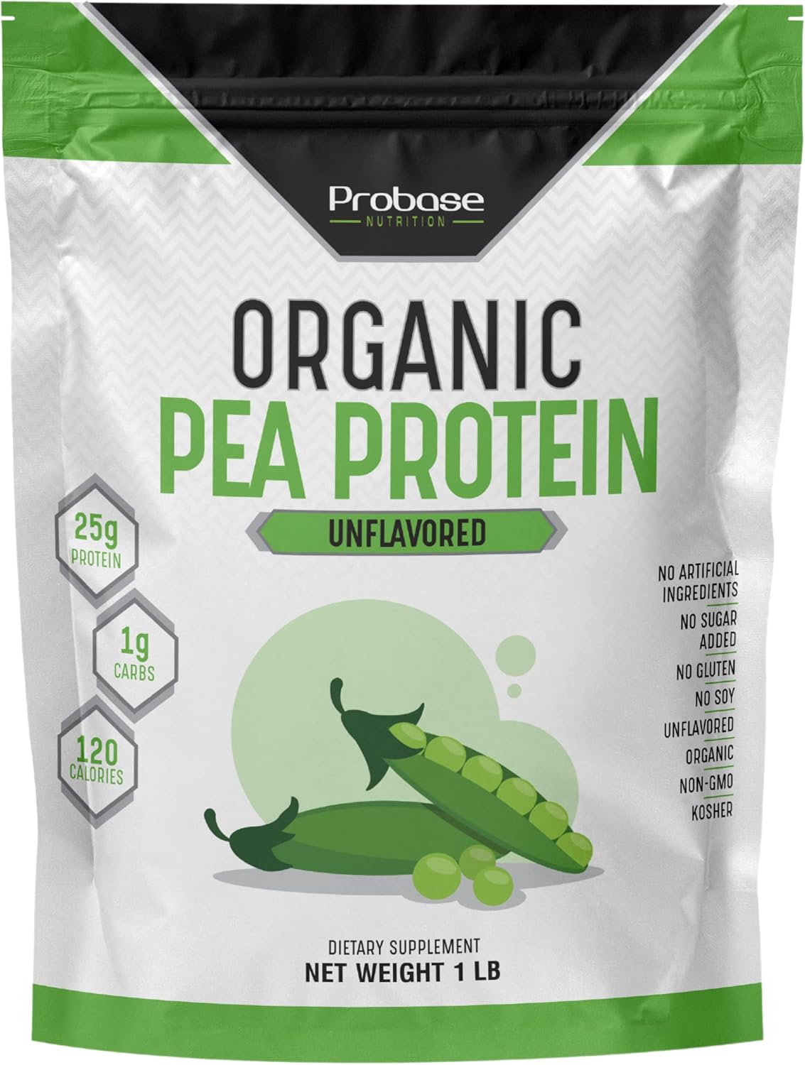 Probase Nutrition Organic Pea Protein Powder Unflavored