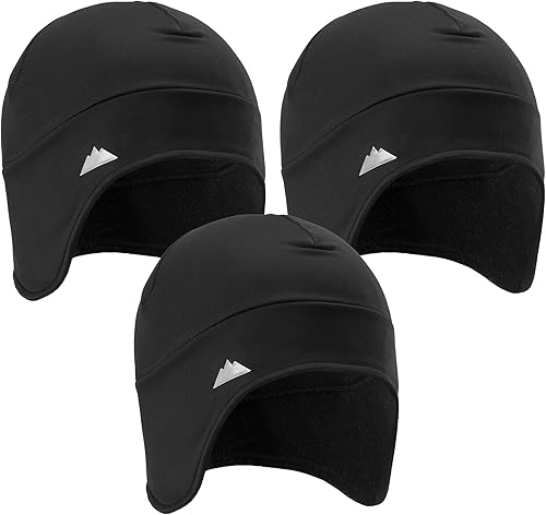 Miniatura 21 de Tough Headwear Gorras térmicas para casco para hombre, para invierno, gorra de casco y gorras de ciclismo para correr, esquiar, deportes de invierno