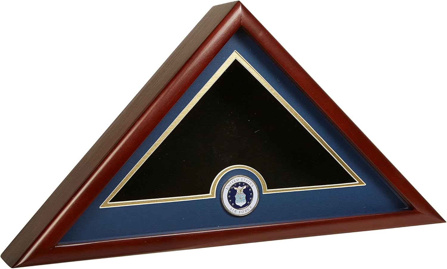 Allied Flag US Flag Display Case with Air Force Medallion Crafted from Premium Quality Materials - Made in USA