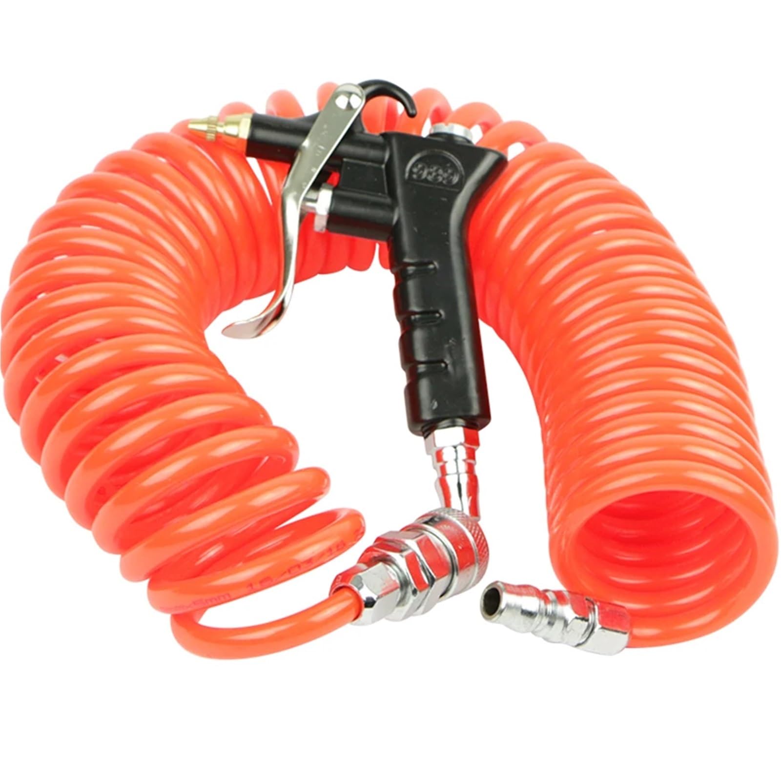1 Pistola de soplado de Aire neumática for Coche, compresor de Aire de PU for Limpieza de Polvo, Manguera Espiral telescópica, Tubo de Resorte, Tubo Flexible for Herramientas de Aire.(6M)