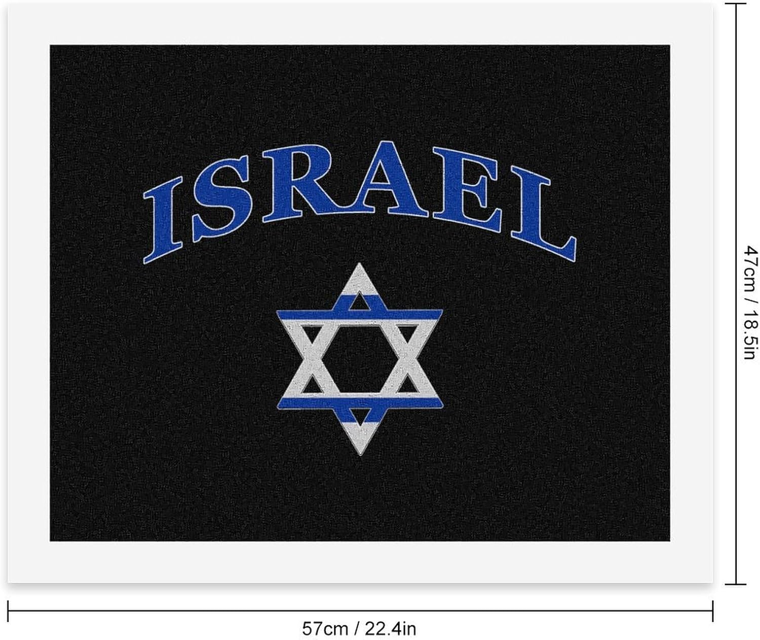 Israel Flag Israelites Israeli Paint by Numbers for Adults DIY Oil Painting Kit Digital Paintings on Cotton Abstract Artwork 22x18 Inch