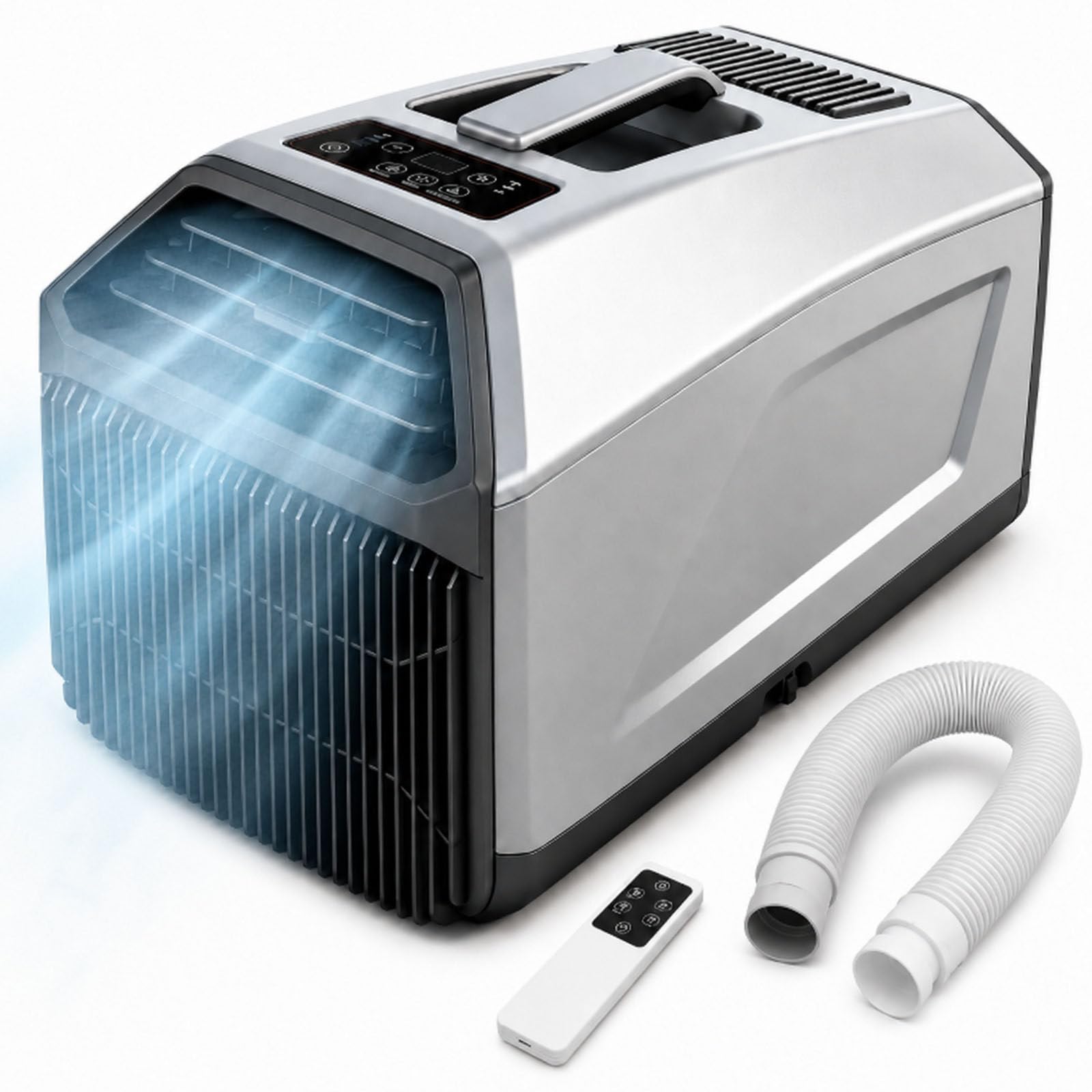 smafoseedding Portable Air Conditioner,Mobile Air Conditioner,Camping Ac Unit With Quiet Sleep Mode,Remote Control,3-In-1 Cooling Dehumidifier Fan For Tent Rv Campervan Caravan Truck Small Room 1300W