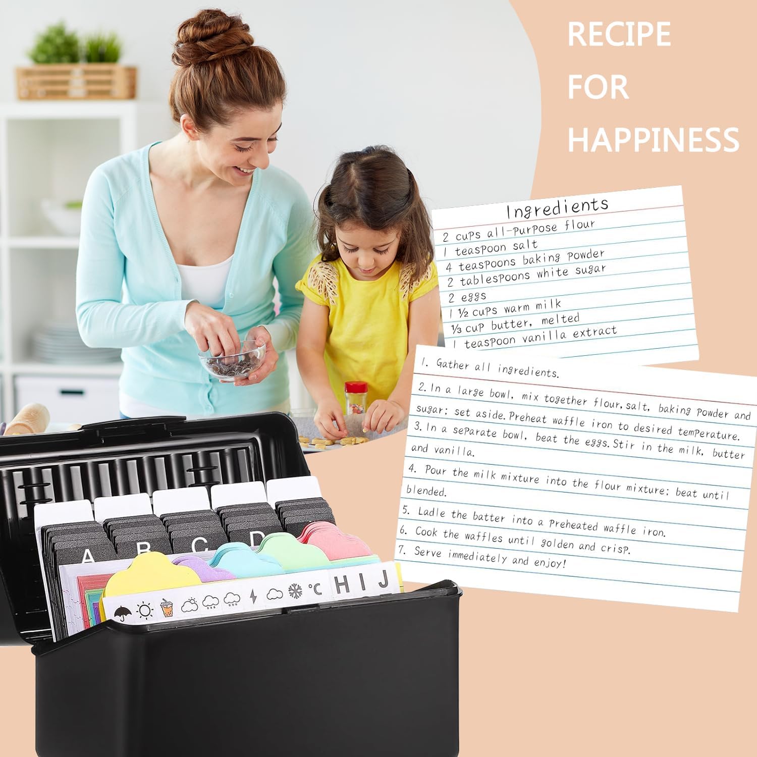 インデックスカードホルダー3x5セット-276ピースインデックスカードホルダーセット、インデックスカードボックスには、