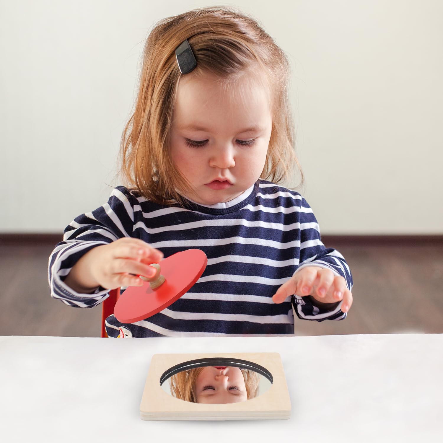 Miroir Montessori Sensoriel pour Bébé - Jouet Nouveau-né avec Miroir - Idée Cadeau pour Nouveau-né
