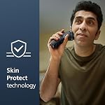 Philips Shaver 3000 Series, Wet and Dry Electric Shaver, SkinProtect Technology, Pop-up Trimmer, P-cap, Deep Blue, Model S3144/00