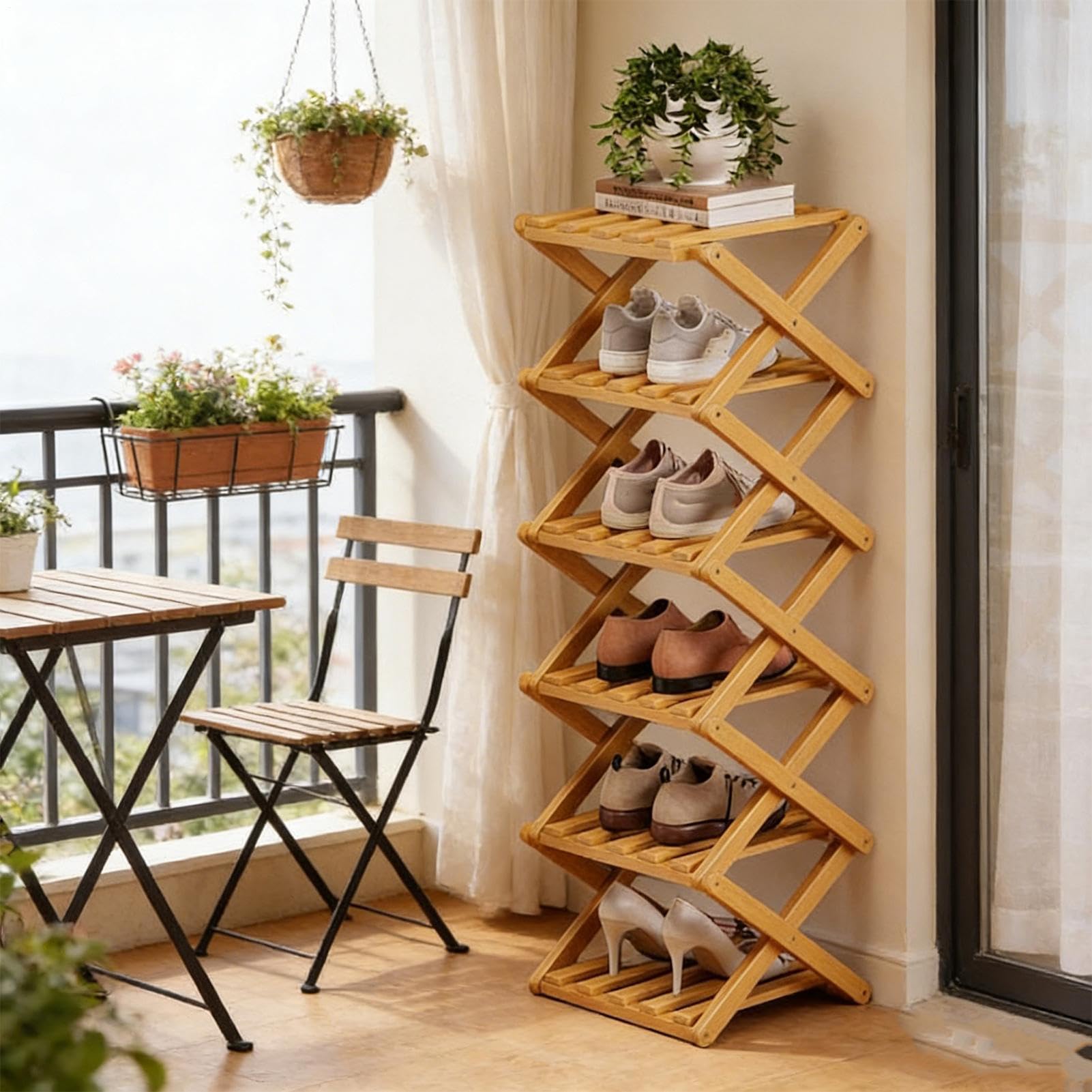 Organizer per Scarpe 6 Ripiani Montaggio Zero