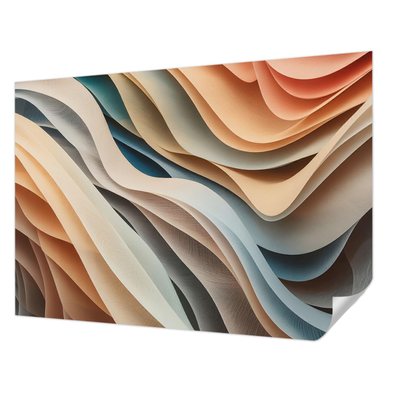 Fresque panoramique haute qualité adhésive Tulup 208x146 cm ondes