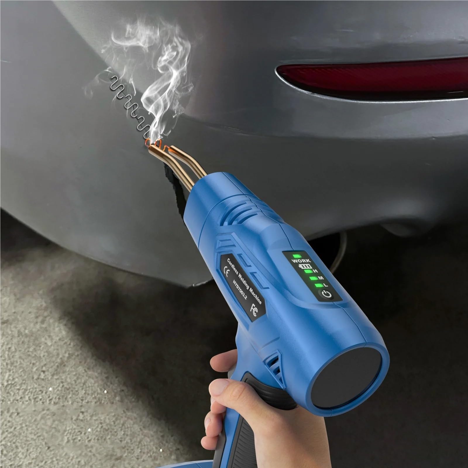 Soldadores Soldador de plástico inalámbrico, kit de máquina de soldar portátil, soldador para reparación de grietas en paneles de automóviles.