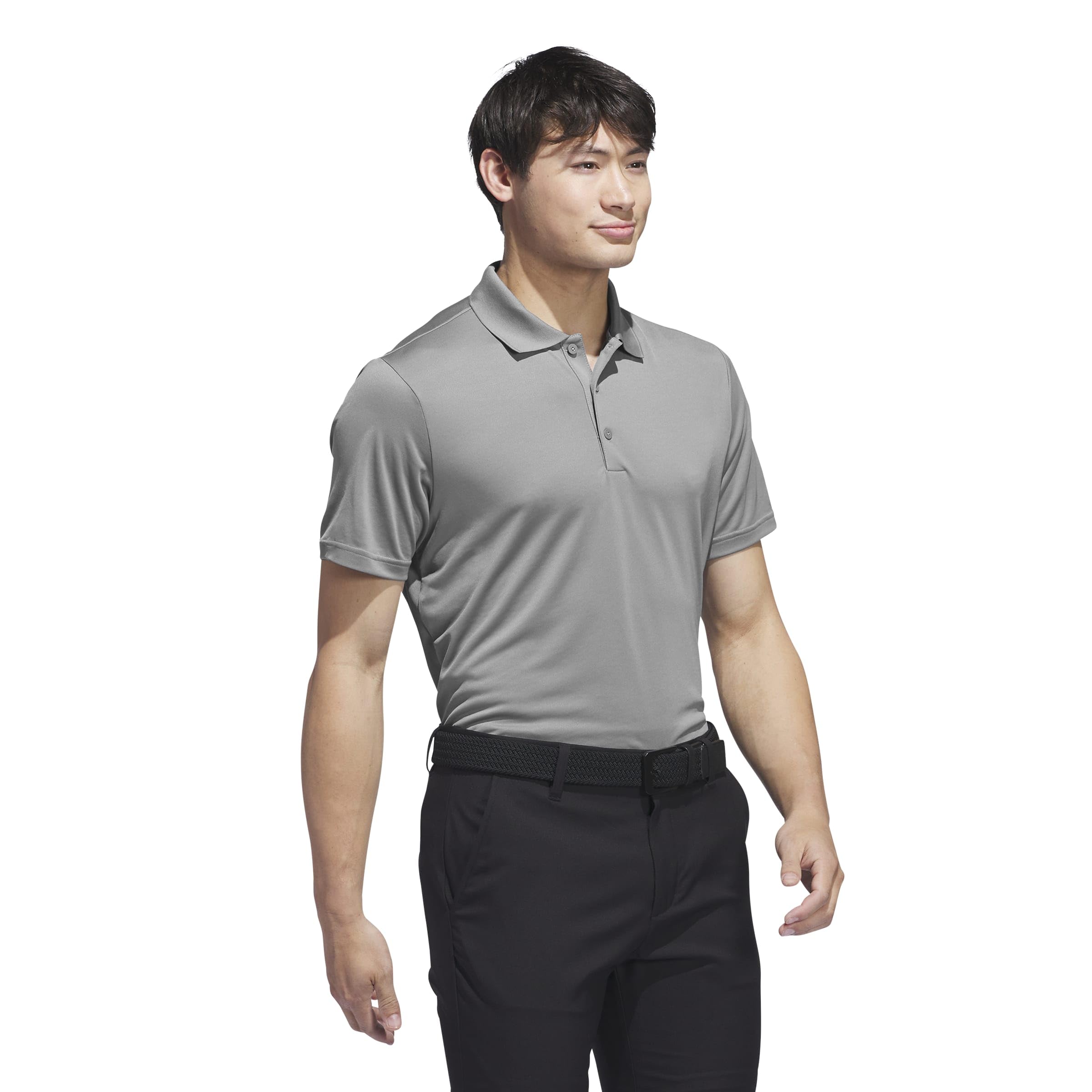 adidas Hombre Core Performance Primegreen Polo Shirt, Grey Three, M